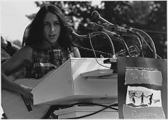 Joan Baez with guitar 1963 March on Washington - civil rights - We Shall Overcome