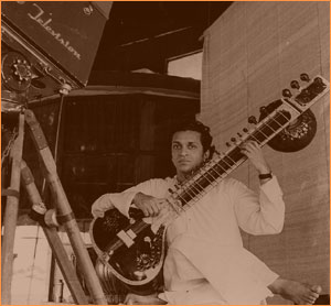 Ravi Shankar in Delhi 1954